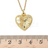Brass Crystal Rhinestone Pendant Necklaces NJEW-P331-01A-G-3