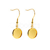 201 Stainless Steel Dangle Earrings EJEW-P001-A02-G-1