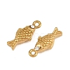 304 Stainless Steel with Crystal Rhinestone Charms RB-CBABFDA-11A-G-2