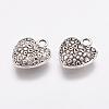 Tibetan Style Alloy Heart Charms X-TIBEP-Q043-180-RS-2