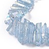 Natural Quartz Crystal Points Beads Strands G-K181-B25-3