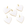 Brass Enamel Pendants KK-P204-14G-E-1