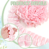 5 Yards Polyester Ruffled Trimming Lace Ribbon OCOR-WH0091-76B-4