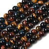 Natural Tiger Eye Beads Strands G-F173-14-10mm-5