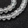 Natural Topaz Crystal Bead Strands G-G663-07-3mm-3