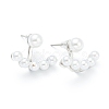 Brass Stud Earring Findings EJEW-O106-11P-1