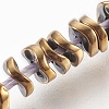 Electroplated Non-magnetic Synthetic Hematite Bead Strand G-E498-01E-1