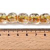 Handmade Foil Lampwork Beads Strands FOIL-C002-01D-4