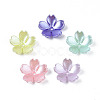 Spray Paint ABS Plastic Imitation Pearl Beads X-MACR-N013-002-2