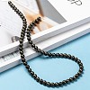 Natural Pyrite Beads Strands G-L031-6mm-01-6