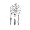 Tibetan Style Alloy Pendants TIBE-Q054-14TAS-NR-3