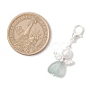 7Pcs Heart Angel Acrylic & Glass Pearl Pendant Decorations HJEW-JM03729-02-4