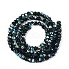 AB Color Plated Transparent Glass Rondelle Beads Strands EGLA-T029-2mm-10R-2