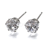 Cubic Zirconia Ear Studs STAS-E051-3D-2
