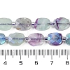 Electroplated Natural Colorful Fluorite Beads Strands G-G182-C04-01-5