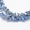 Electroplate Glass Beads Strands EGLA-J143-B-FR01-3