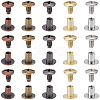 100Pairs 5 Colors Alloy Rivet Screw FIND-GF0009-53-7