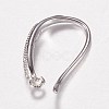 Brass Micro Pave Cubic Zirconia Earring Hooks ZIRC-A008-09P-3