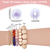 120Pcs 10 Colors Transparent Acrylic Beads TACR-PH0001-51-2