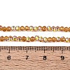 AB Color Plated Transparent Glass Rondelle Beads Strands EGLA-T029-2mm-10L-4