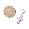 Acrylic Cross Pendant Decorations HJEW-JM03778-02-3