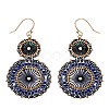 Glass Seed Braided Dangle Earrings for Women FIND-PW0024-17A-1