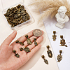 40Pcs 10 Styles Alloy European Dangle Charms PALLOY-PH01961-3