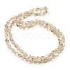 Full Plated Electroplate Glass Beads Strands EGLA-G037-04A-FP03-2