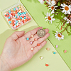 120Pcs 6 Colors Dyed Synthetic Coral Beads CORA-PH0001-01-3