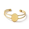 Alloy Double Wire Cuff Bangle Makings FIND-WH0126-156G-1