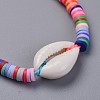 Handmade Polymer Clay Heishi Beads Kids Braided Bracelets BJEW-JB04317-05-2