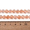 Crackle Transparent Glass Beads Strands GLAA-N068-06A-11-4
