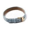 Imitation Leather String Bracelets with Stainless Steel Buckles AJEW-Z053-01F-2