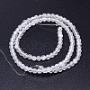 Natural Quartz Crystal Round Beads Strands G-J303-01-8mm-2