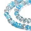 Electroplate Glass Beads Strands EGLA-YW0002-D05-2