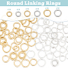 HOBBIESAY 84Pcs 6 Style Brass Linking Rings KK-HY0001-28-4