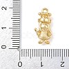Brass Micro Pave Clear Cubic Zirconia Pendants KK-G545-07G-3