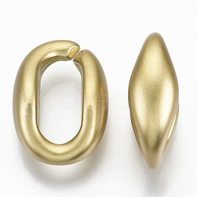 Opaque Spray Painted Acrylic Linking Rings OACR-S021-62A-B01-1