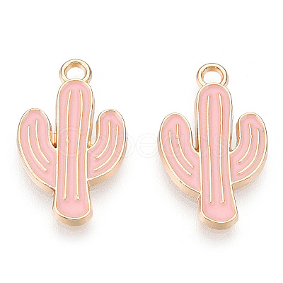 Light Gold Plated Alloy Pendants ENAM-T009-12B-1