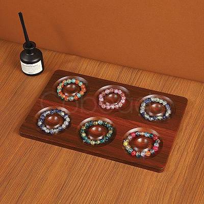 6-Slot Wood Bracelet Design Board WD-CBA482F-04B-1