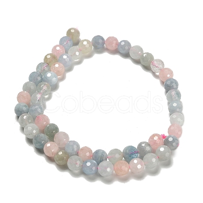 Natural Morganite Beads Strands G-H329-F01-8mm-1