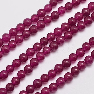 Natural & Dyed Malaysia Jade Bead Strands X-G-A146-4mm-A15-1