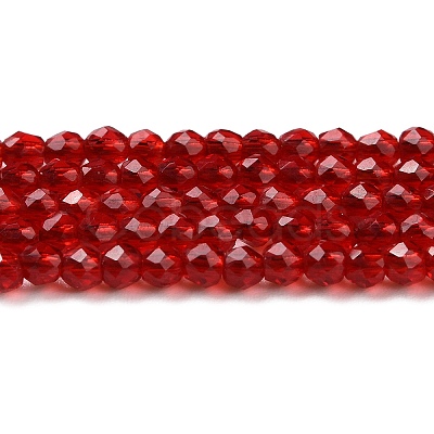 Transparent Glass Beads Strands GLAA-H021-04-24-1