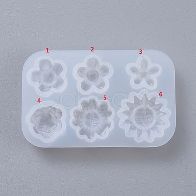 DIY Flower Silicone Molds DIY-D048-12C-1