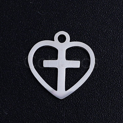 Non-Tarnish 201 Stainless Steel Hollow Charms STAS-Q201-JN318-1-1