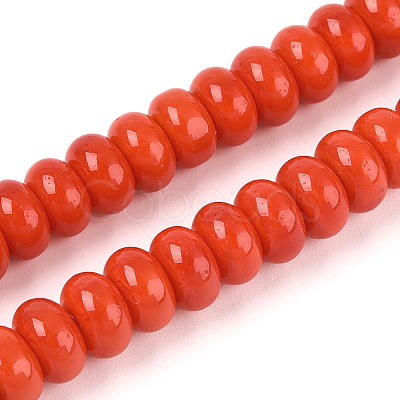 Opaque Solid Color Glass Beads Strands X-GLAA-ZX008-8mm-18M-1
