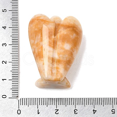 Natural Topaz Jade Angel Figurine DJEW-N006-01A-08-1