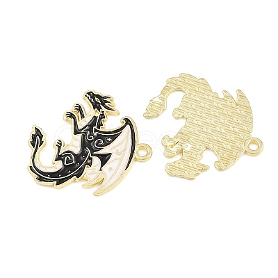 Alloy with Black Enamel Pendants AL-CBA2919-02G-09-1