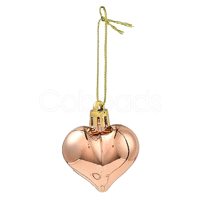 Valentine's Day Electroplate Plastic Heart Pendants Decorations KY-D020-02D-1