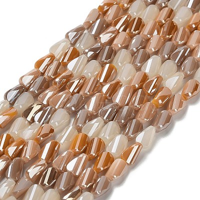 Electroplate Glass Beads Strands X-EGLA-P065-01A-03-1